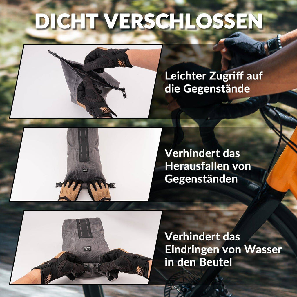 ROCKBROS Gepäckträgertasche Gepäckträger für Vordergabel 2,7 L, Wasserdicht