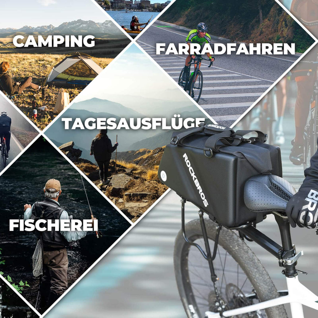 ROCKBROS Gepäckträgertasche Reflektierend Transporttasche 11,6 L mit Schultergurt
