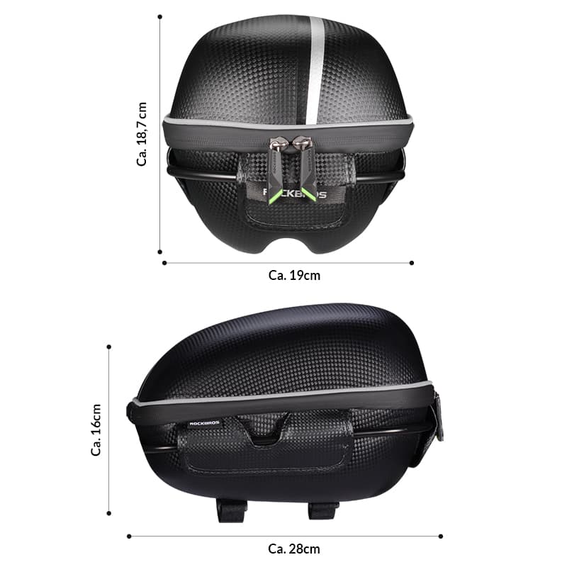 Gepäckträgertasche Wasserfest Schnellspanner Design mit Halterung