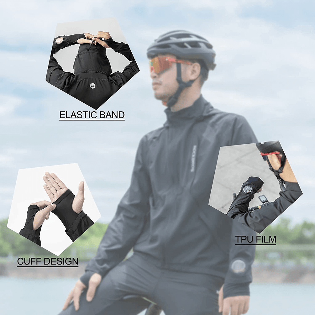 ROCKBROS Herren Softshelljacke atmungsaktiv Fahrradjacke Sommer/Herbst