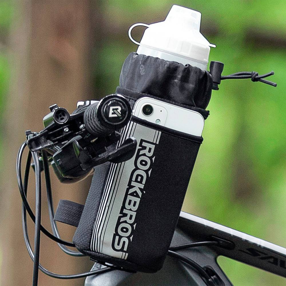 ROCKBROS Isolierte Fahrrad  Lenkertasche mit Wasserflaschenhalter und Handytasche