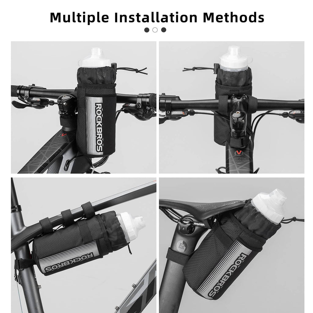 ROCKBROS Isolierte Fahrrad  Lenkertasche mit Wasserflaschenhalter und Handytasche