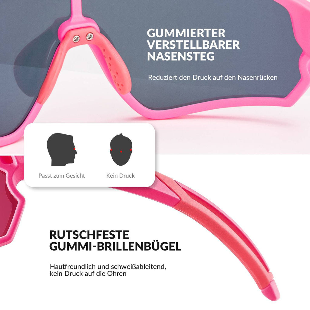 Polarisierte Kinder-Fahrradbrille mit UV400-Schutz