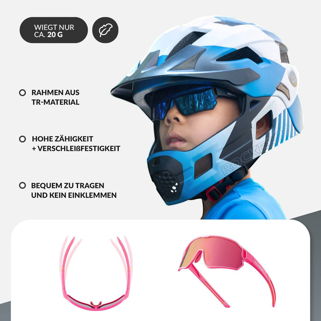Polarisierte Kinder-Fahrradbrille mit UV400-Schutz