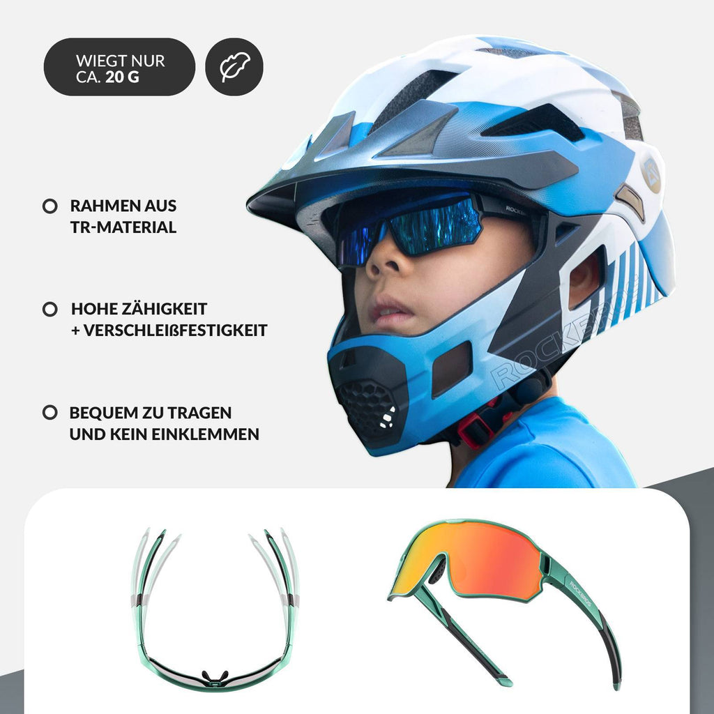 Polarisierte Kinder-Fahrradbrille mit UV400-Schutz