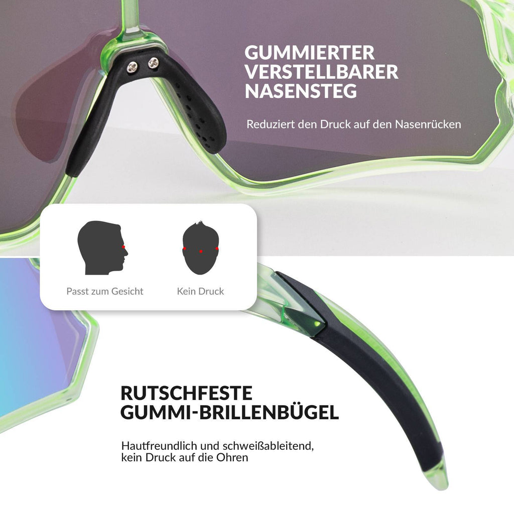 Polarisierte Kinder-Fahrradbrille mit UV400-Schutz