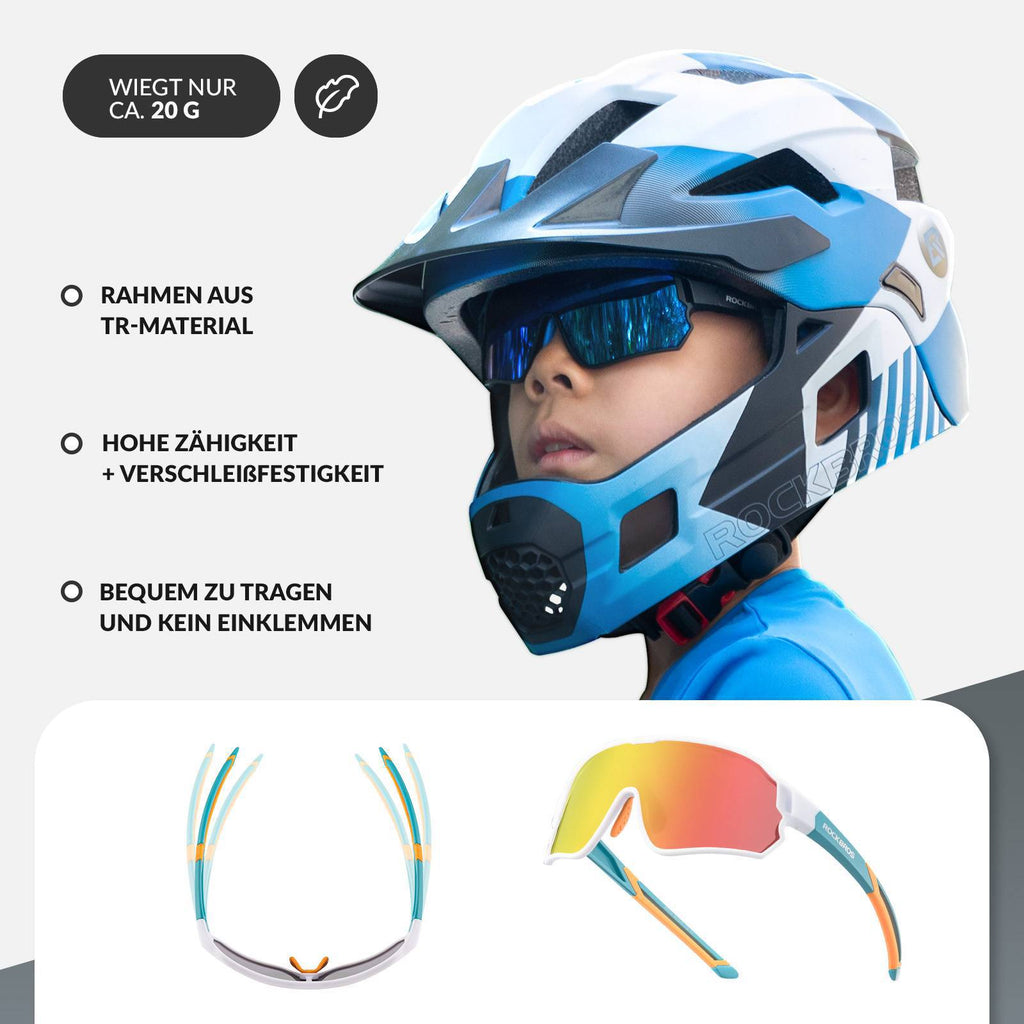 Polarisierte Kinder-Fahrradbrille mit UV400-Schutz
