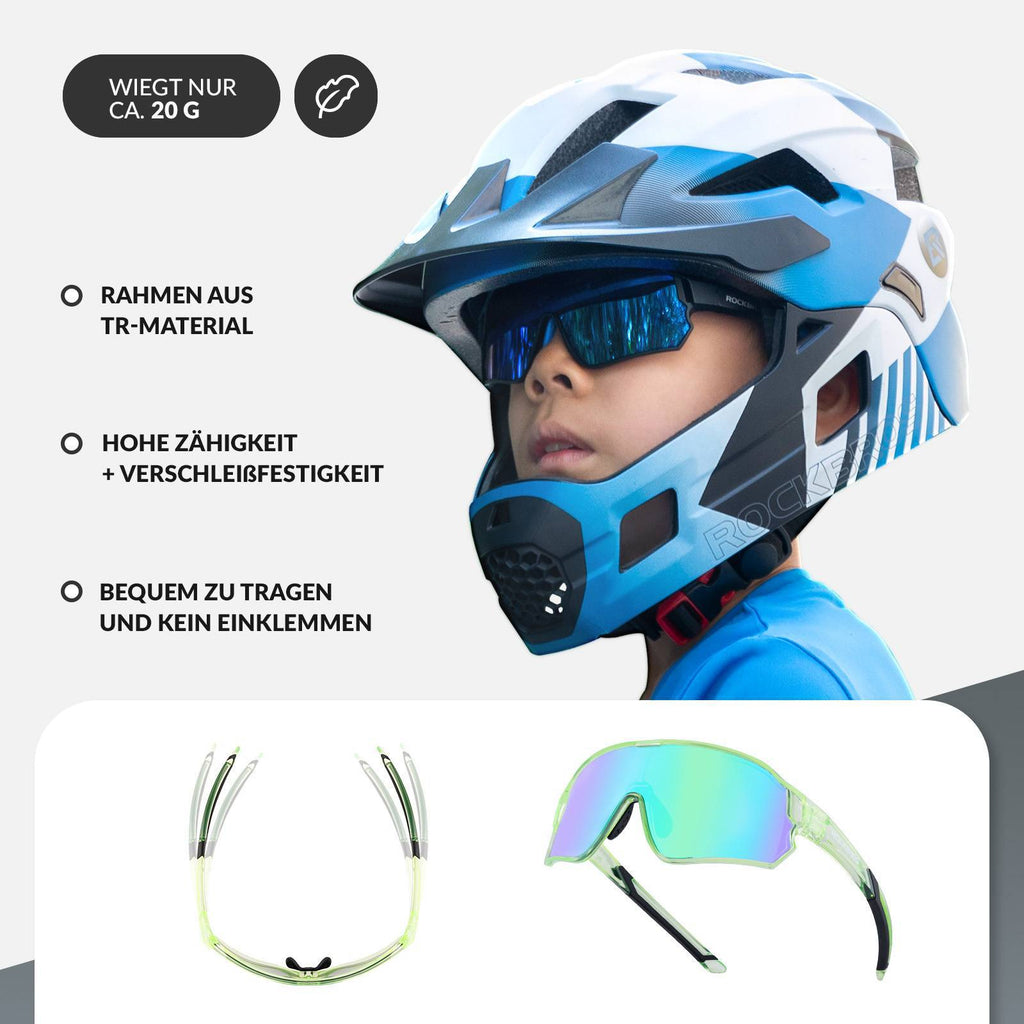 Polarisierte Kinder-Fahrradbrille mit UV400-Schutz