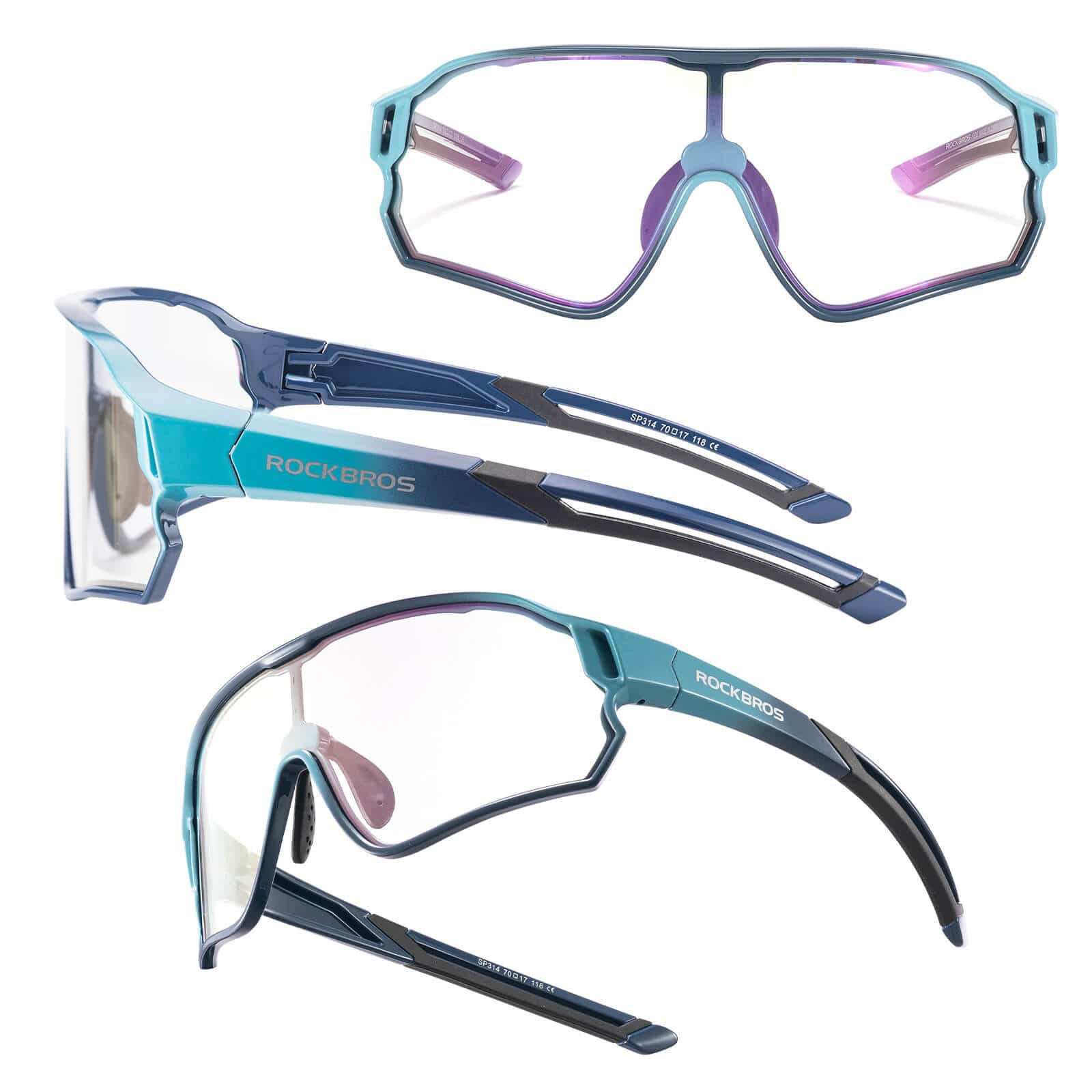 Selbsttönende Fahrradbrille für Kinder mit UV400-Schutz