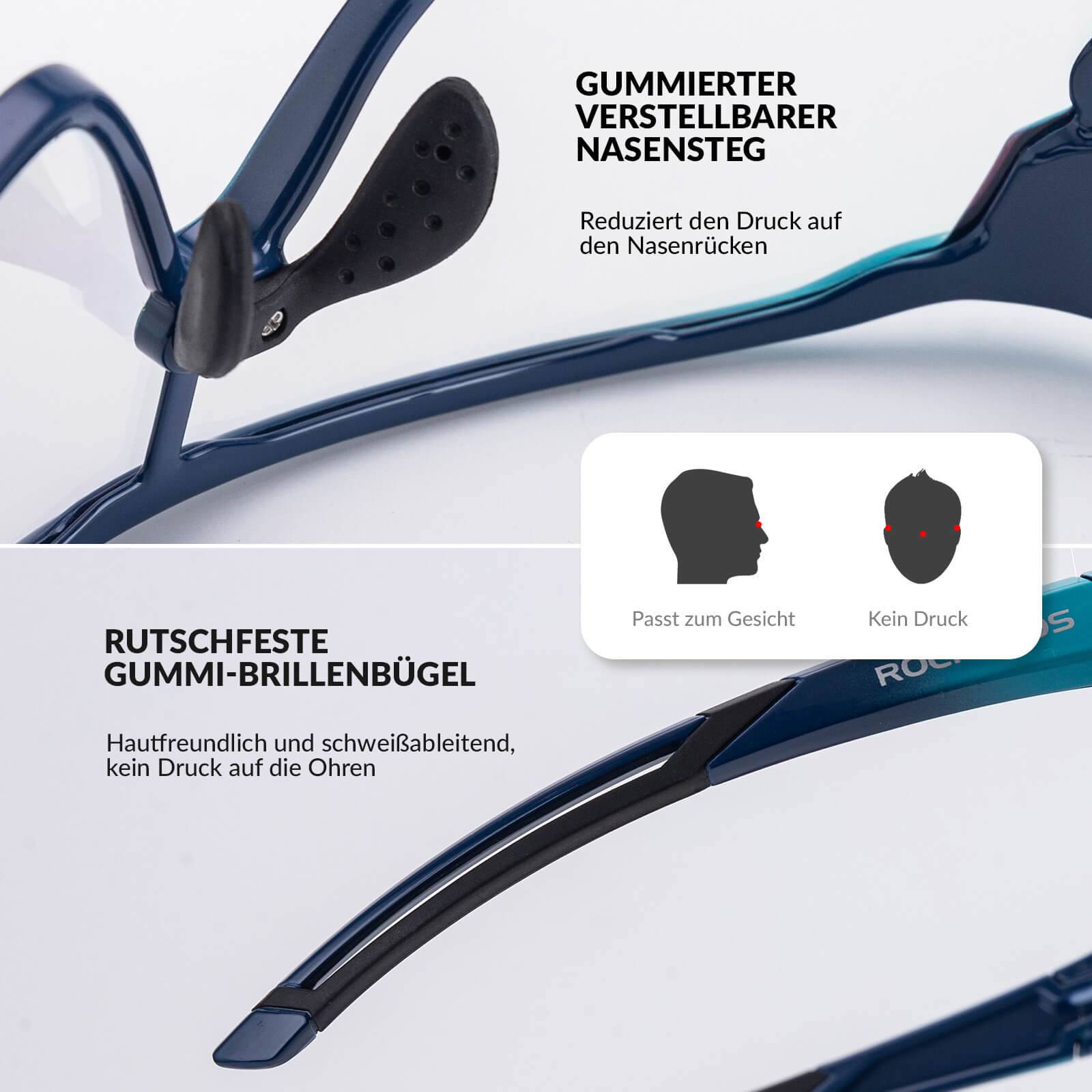 Selbsttönende Fahrradbrille für Kinder mit UV400-Schutz
