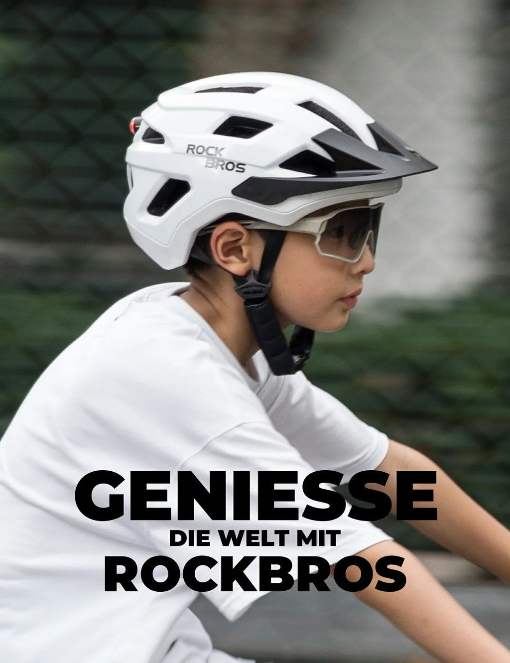 ROCKBROS Kinder Fahrradhelm mit Abnehmenbarem Visie für MTB, BMX Downhill
