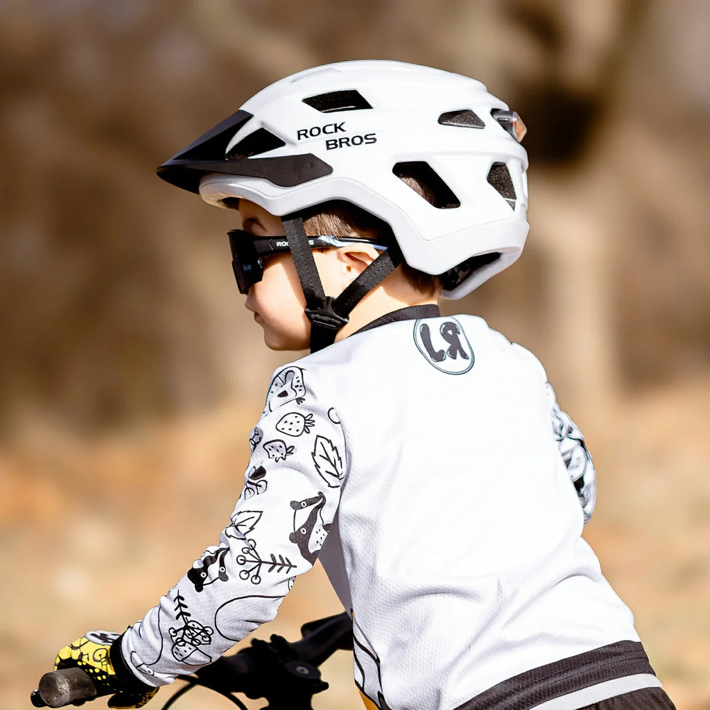 ROCKBROS Kinder Fahrradhelm mit Abnehmenbarem Visie für MTB, BMX Downhill