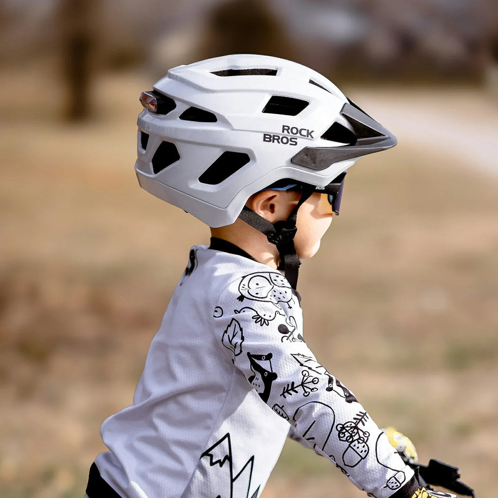 ROCKBROS Kinder Fahrradhelm mit Abnehmenbarem Visie für MTB, BMX Downhill