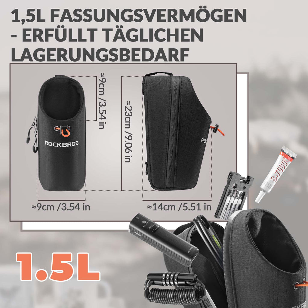 Lenkertasche Flaschentasche Trinkflaschenhalter Multifunktionales Design