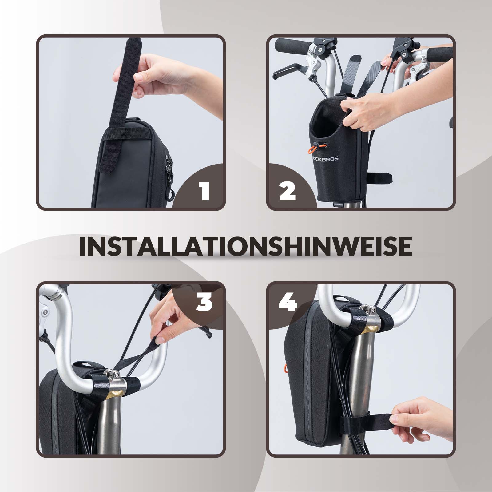Lenkertasche Flaschentasche Trinkflaschenhalter Multifunktionales Design