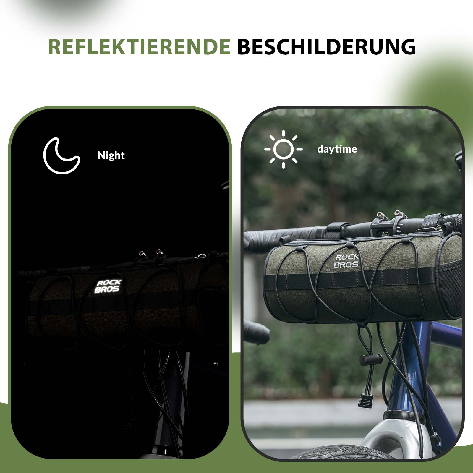 ROCKBROS Lenkertasche Multifunktionale Umhängetasche mit Schultergurt