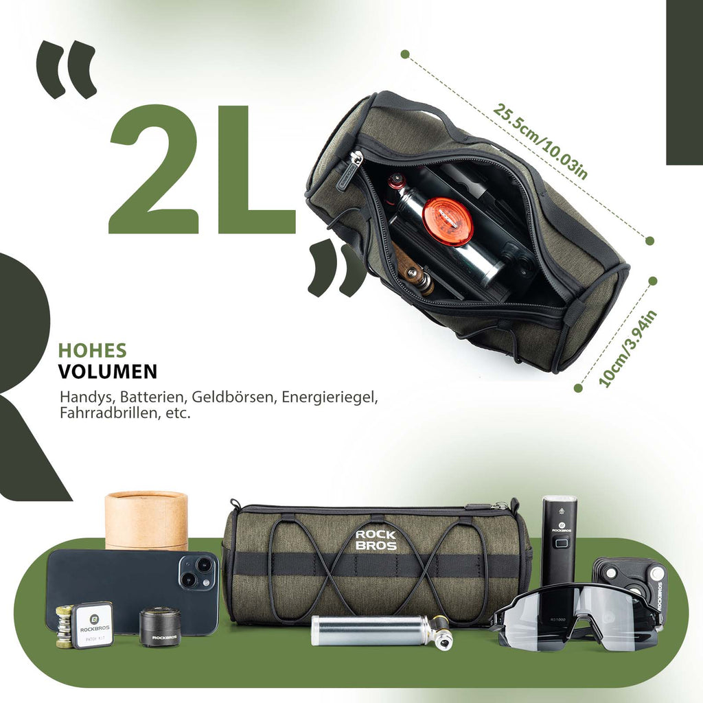 ROCKBROS Lenkertasche Multifunktionale Umhängetasche mit Schultergurt