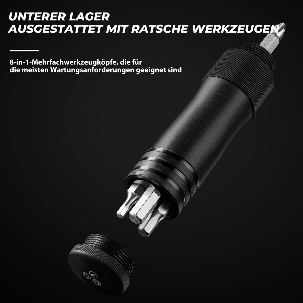 ROCKBROS Mini Fahrrad Luftpumpe mit Ratschenschlüssel 80 PSI Aluminium