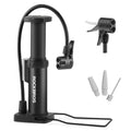 ROCKBROS Mini Tragbare Luftpumpe Fußpumpen für alle Ventile SV/AV