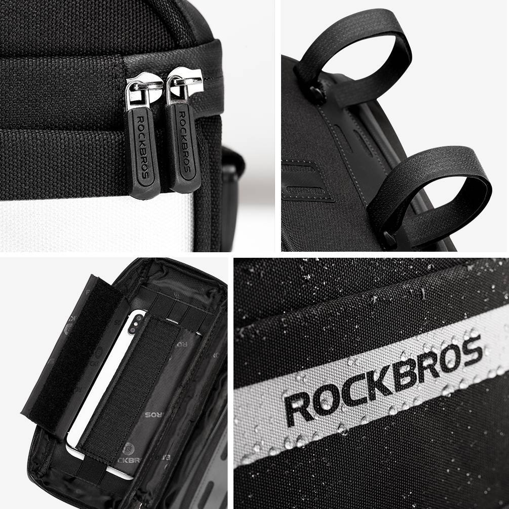 ROCKBROS multifunktional Fahrrad Lenkertasche mit PVC-Touchscreen und Schultergurt