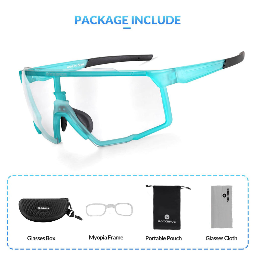 HD Photochrome Fahrradbrille für Outdoor-Aktivitäten (Blau)