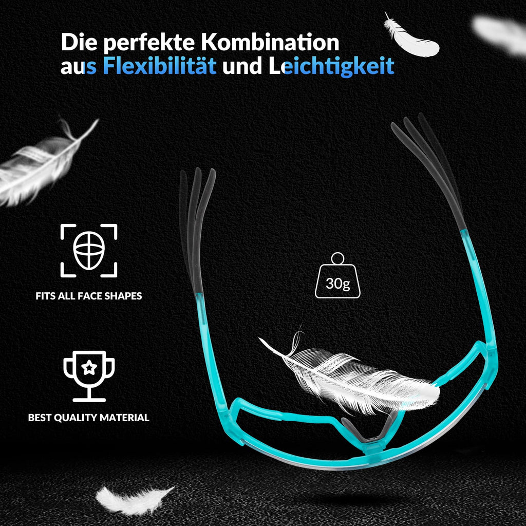 HD Photochrome Fahrradbrille für Outdoor-Aktivitäten (Blau)