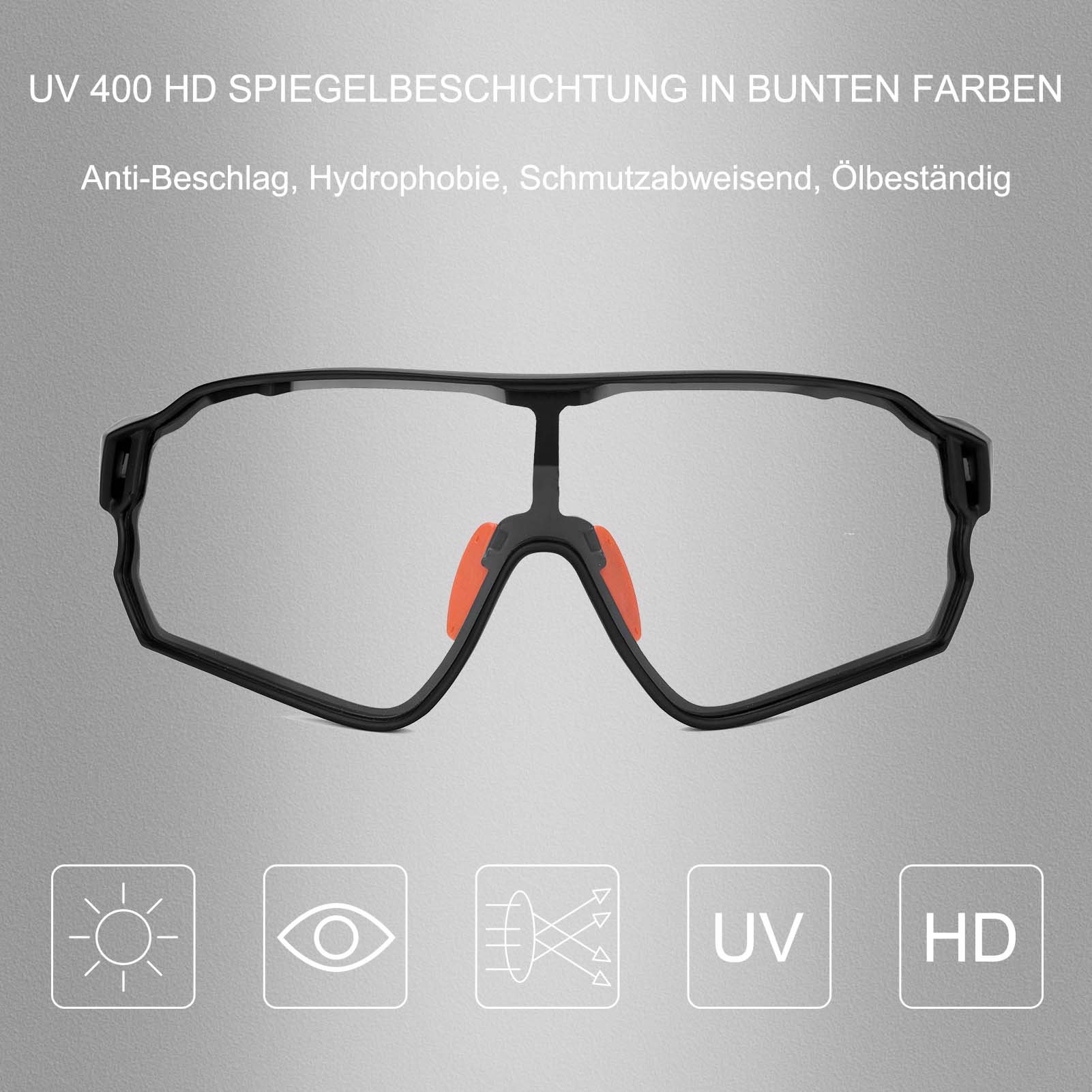 Dynamische Radbrille mit UV400-Sonnenfilter