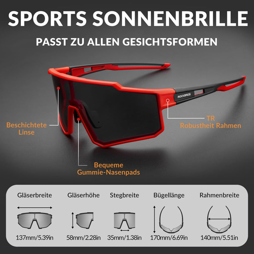 Polarisierte Sport-Sonnenbrille für den Outdoorsport