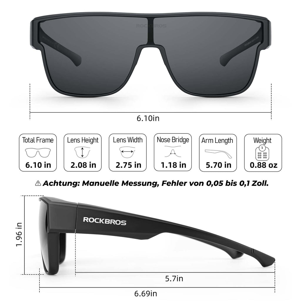 Polarisierte Unisex OTG Fahrrad-Überbrille für Kurzsichtige