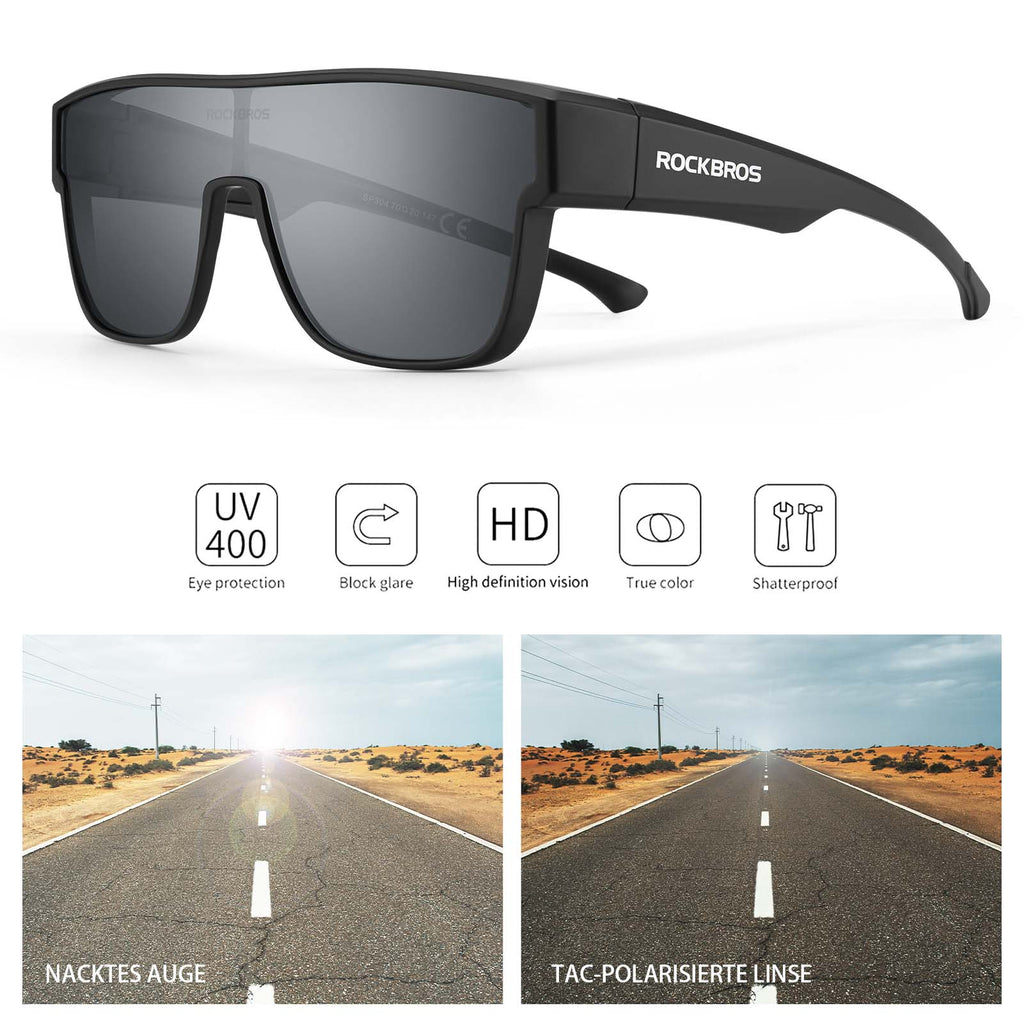 Polarisierte Unisex OTG Fahrrad-Überbrille für Kurzsichtige
