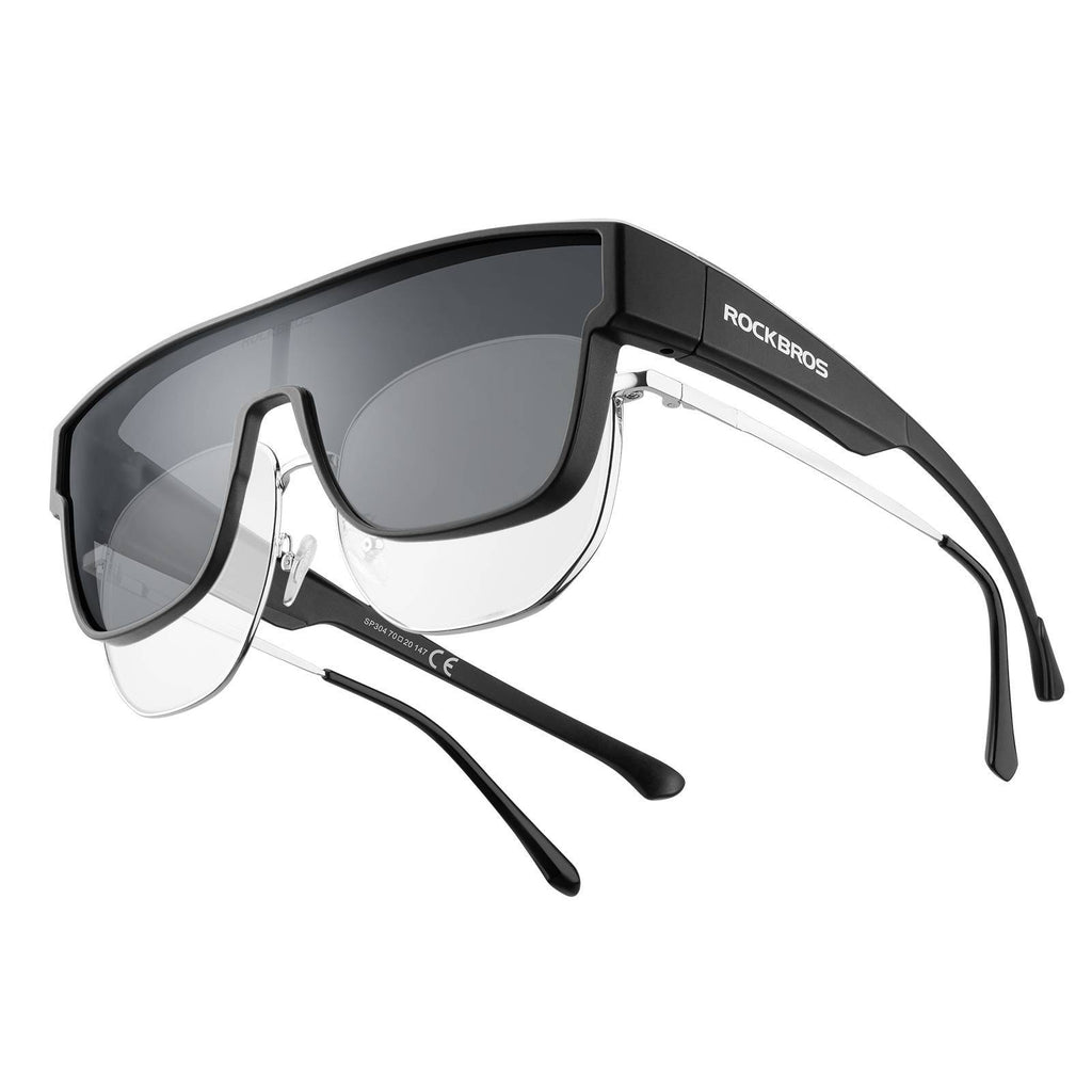 Polarisierte Unisex OTG Fahrrad-Überbrille für Kurzsichtige