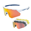 Polarisierte Fahrradbrille mit 4 Wechselgläsern