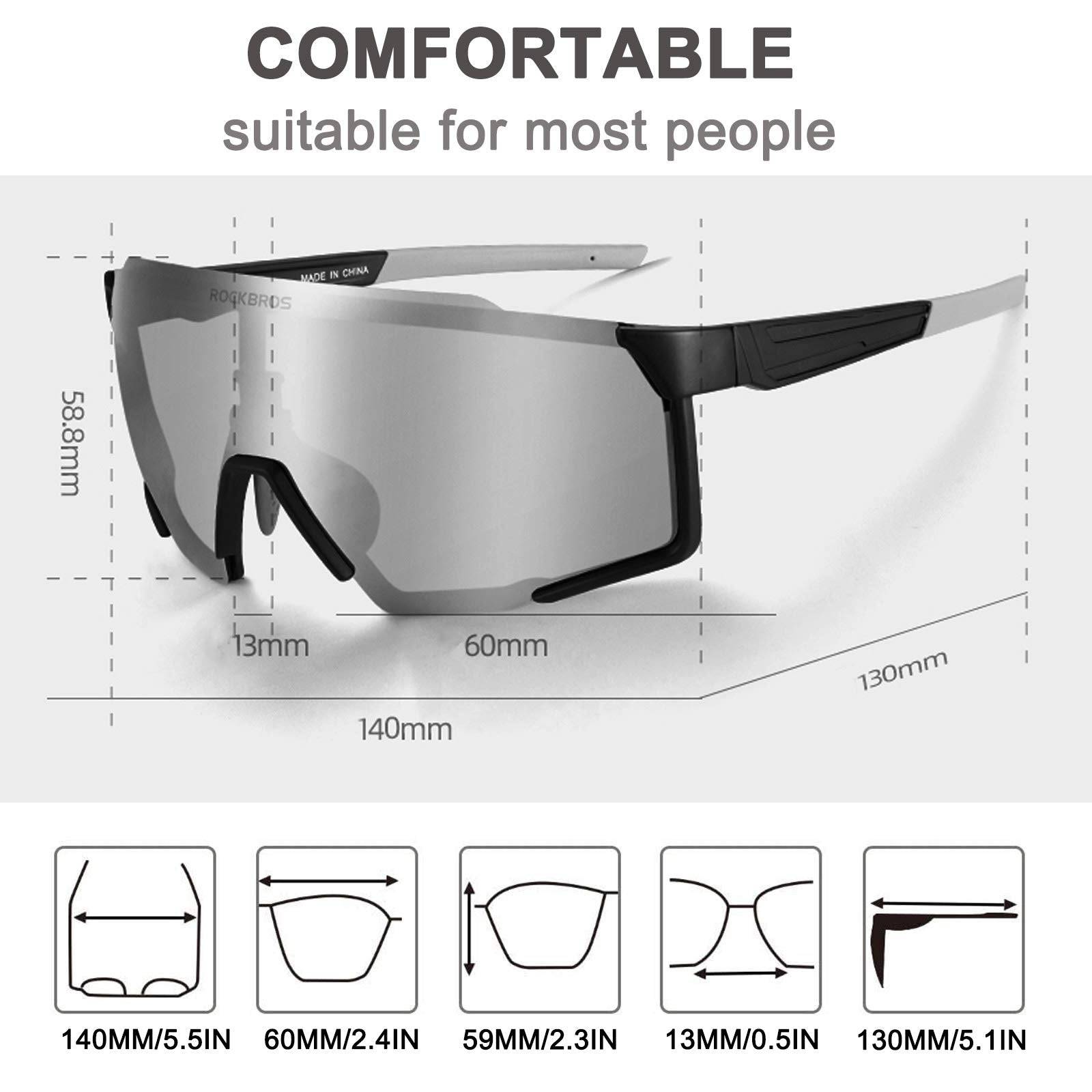 Schwarze Polarisierte Sonnenbrille für Outdoor-Sport
