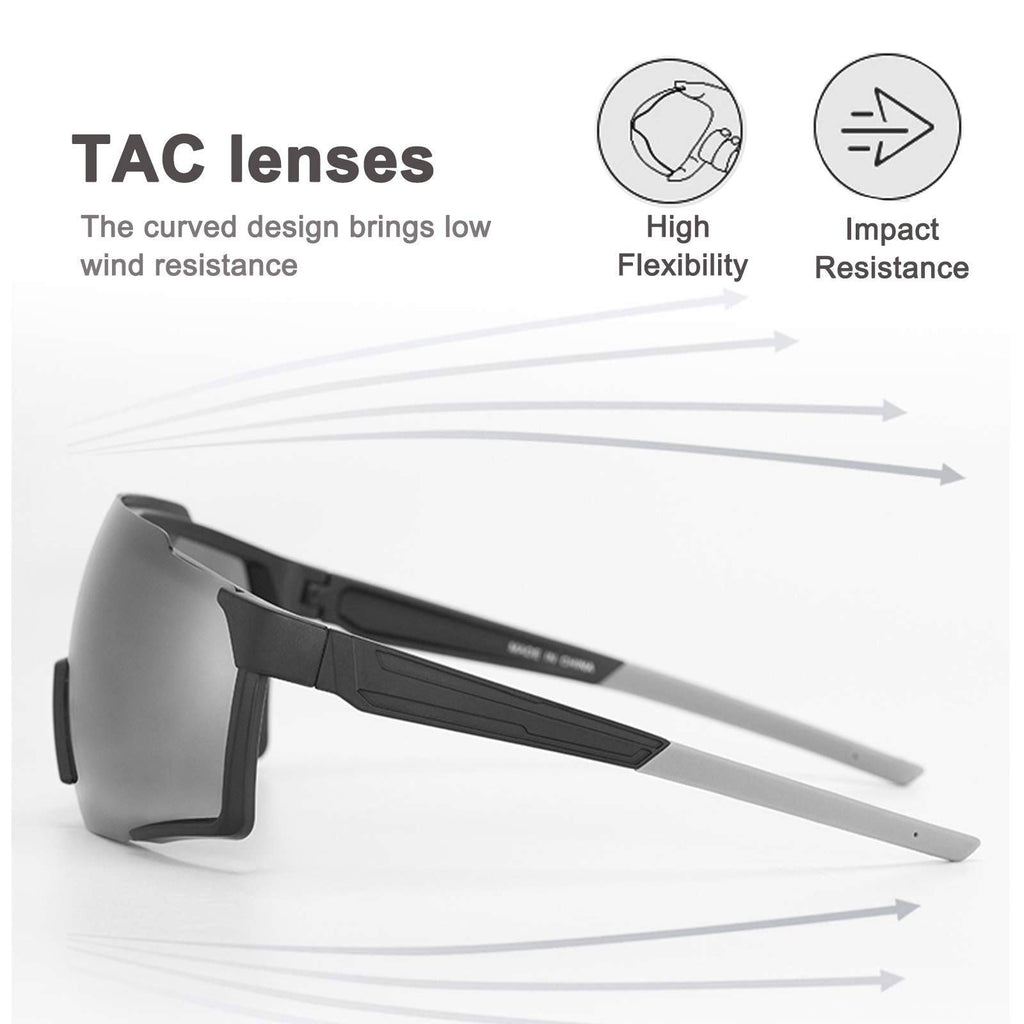 Schwarze Polarisierte Sonnenbrille für Outdoor-Sport