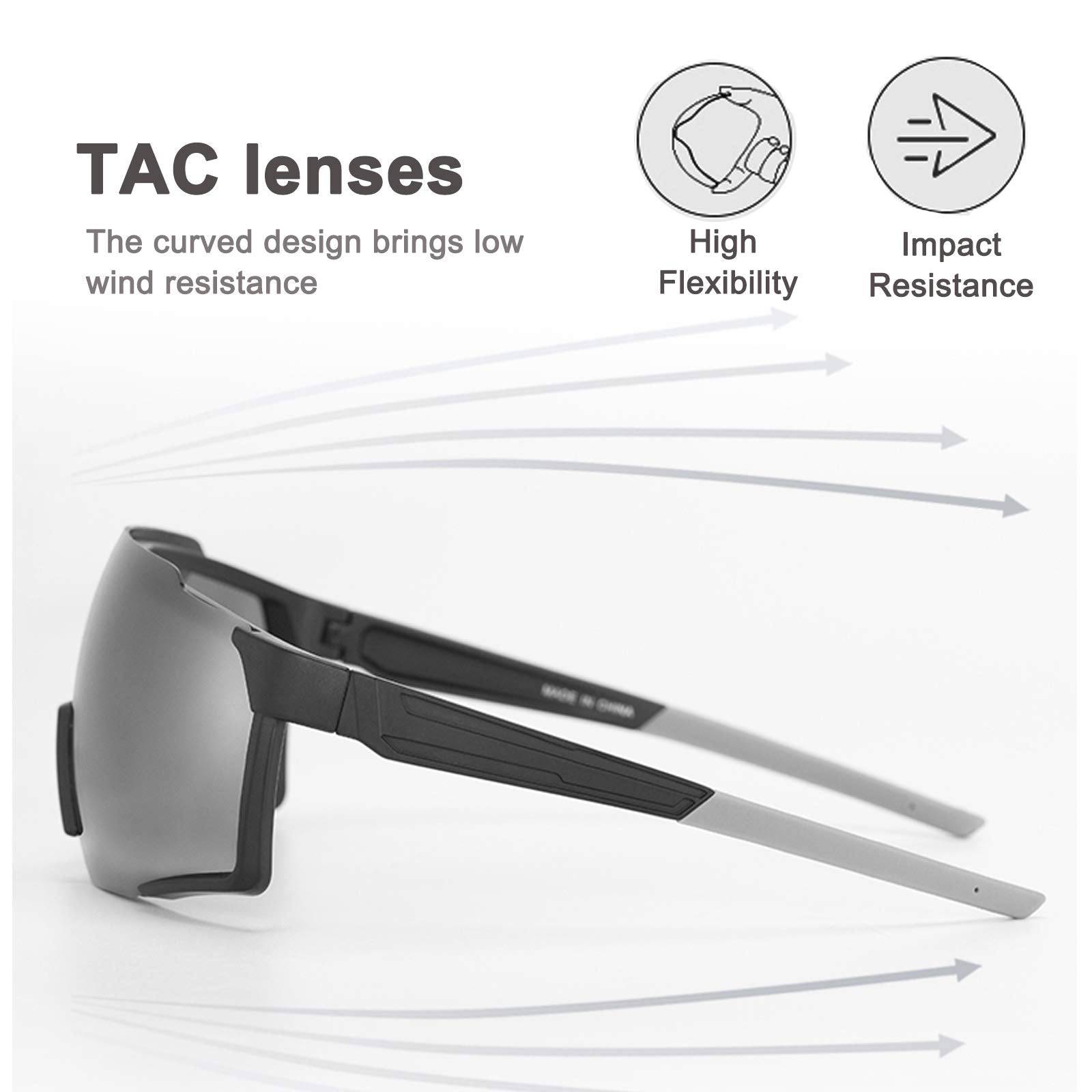 Schwarze Polarisierte Sonnenbrille für Outdoor-Sport