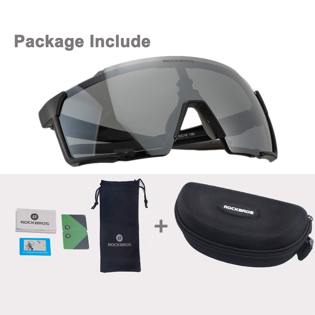 Schwarze Polarisierte Sonnenbrille für Outdoor-Sport