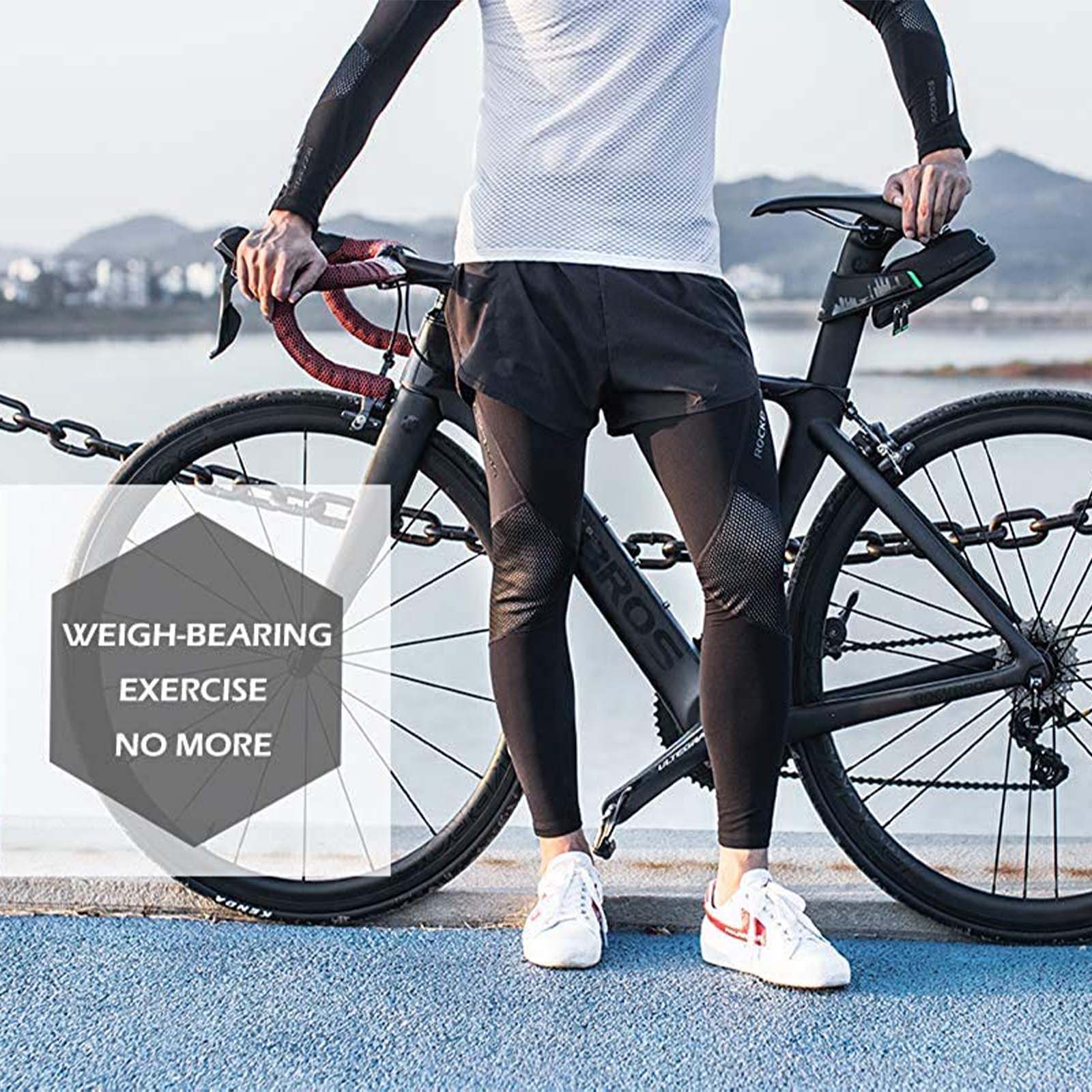 ROCKBROS Radsport Beinlinge Knieschutz Winter Anti Rutschen Beinwärmer