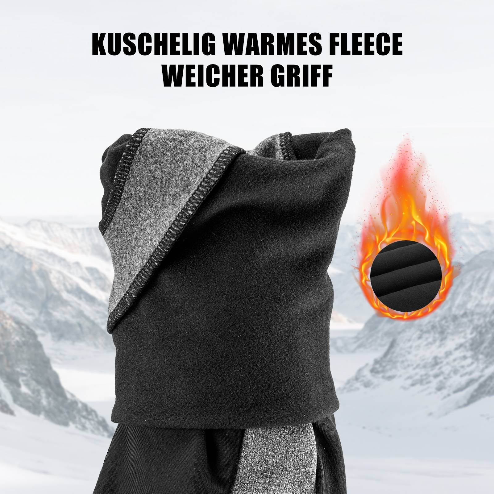 ROCKBROS Radsport Beinlinge Winter Beinwärmer für Damen & Herren