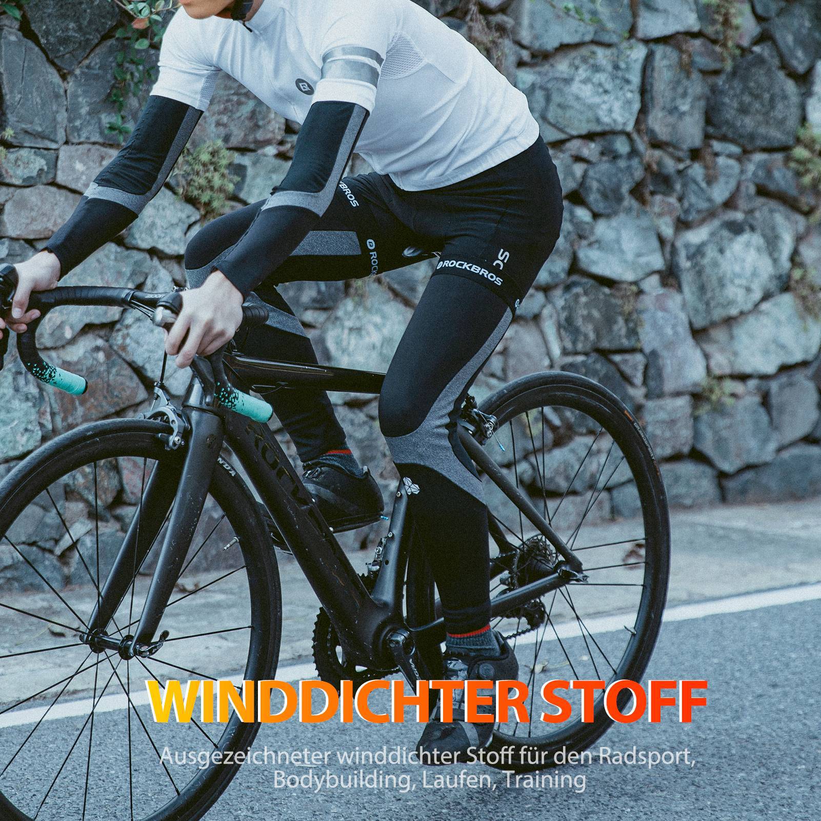 ROCKBROS Radsport Beinlinge Winter Beinwärmer für Damen & Herren