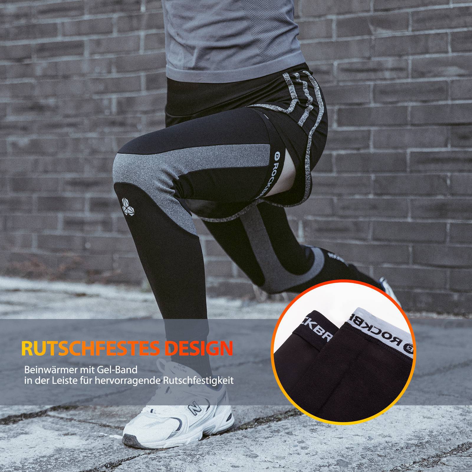 ROCKBROS Radsport Beinlinge Winter Beinwärmer für Damen & Herren
