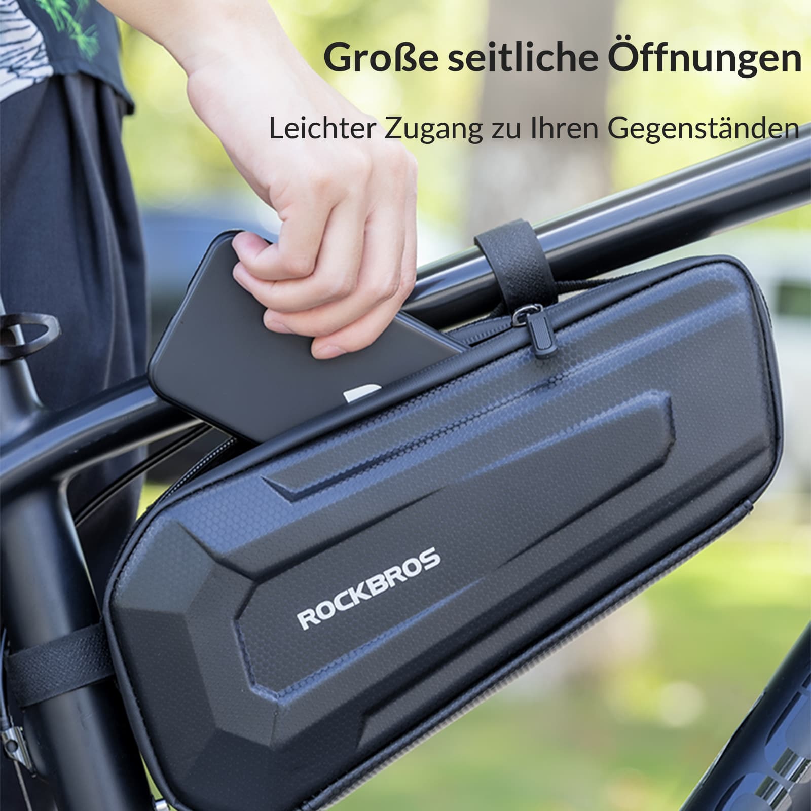 ROCKBROS Rahmentasche Fahrradtasche für MTB, Rennräder 1,5L / 2,5L