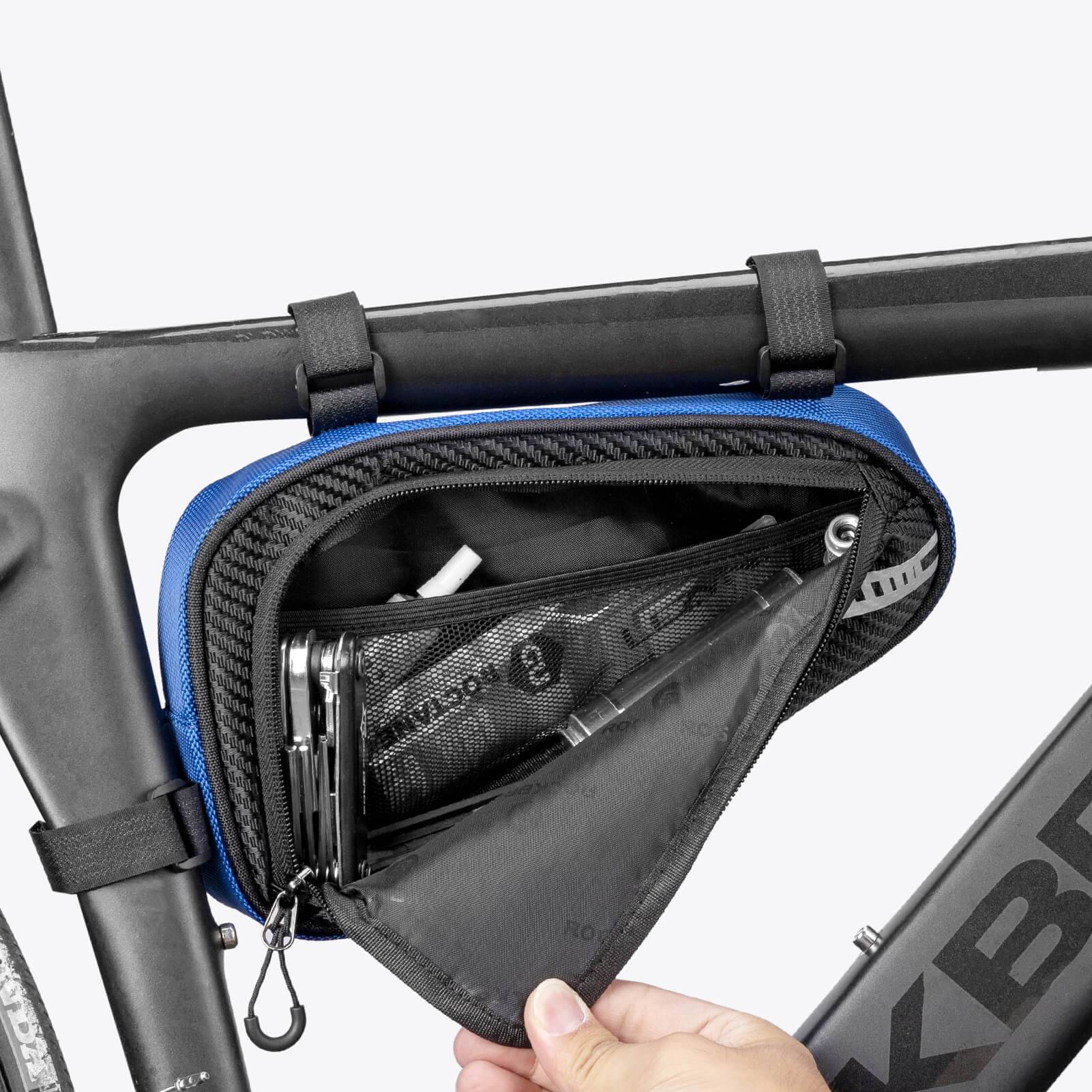 ROCKBROS Rahmentasche wasserdicht Dreieckstasche für MTB & Rennräder 1,2L