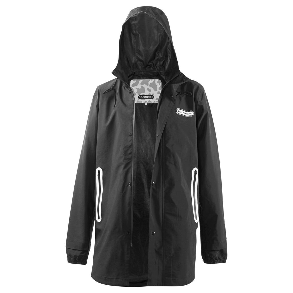 ROCKBROS Regenmantel Wasserdichter Regenponcho Verlängerte Regenjacke