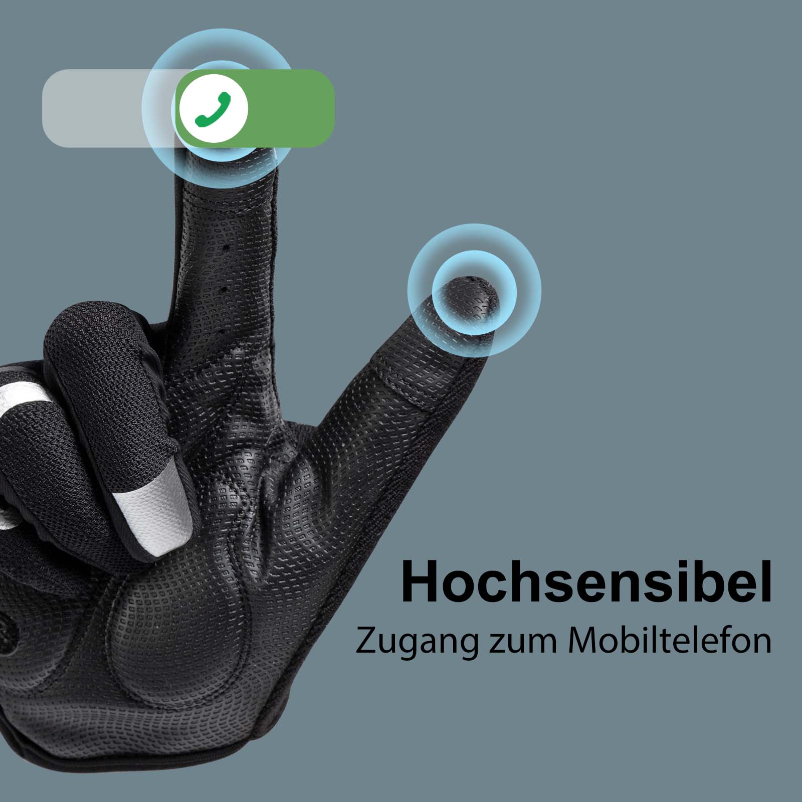 ROCKBROS Reithandschuhe Full Finger SBR Herren Sporthandschuhe M-XXL