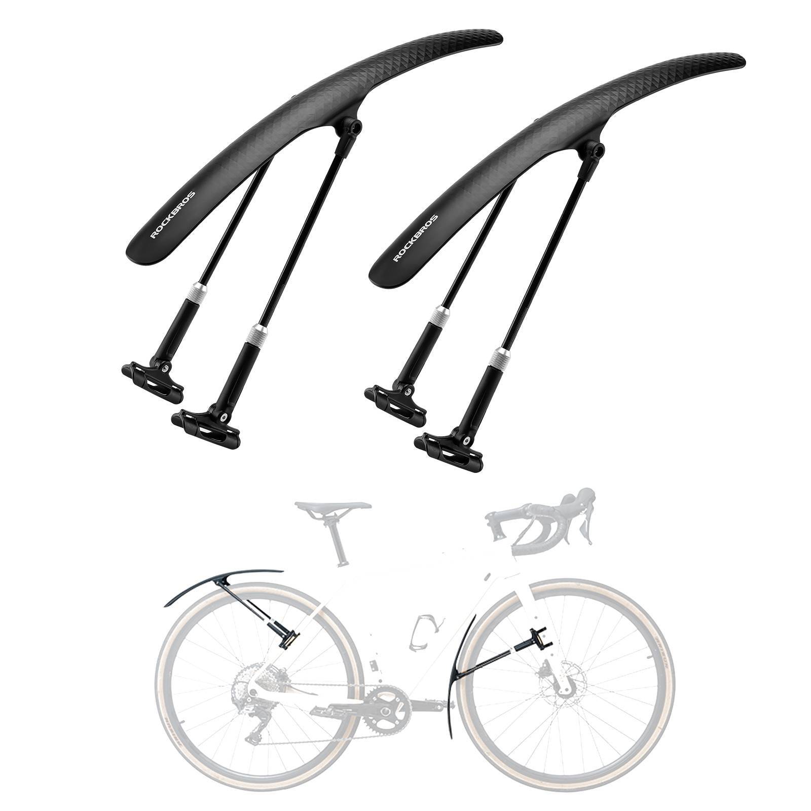 ROCKBROS Rennrad Schutzblech Set für 27,5 Zoll Fahrräder Quick-Release