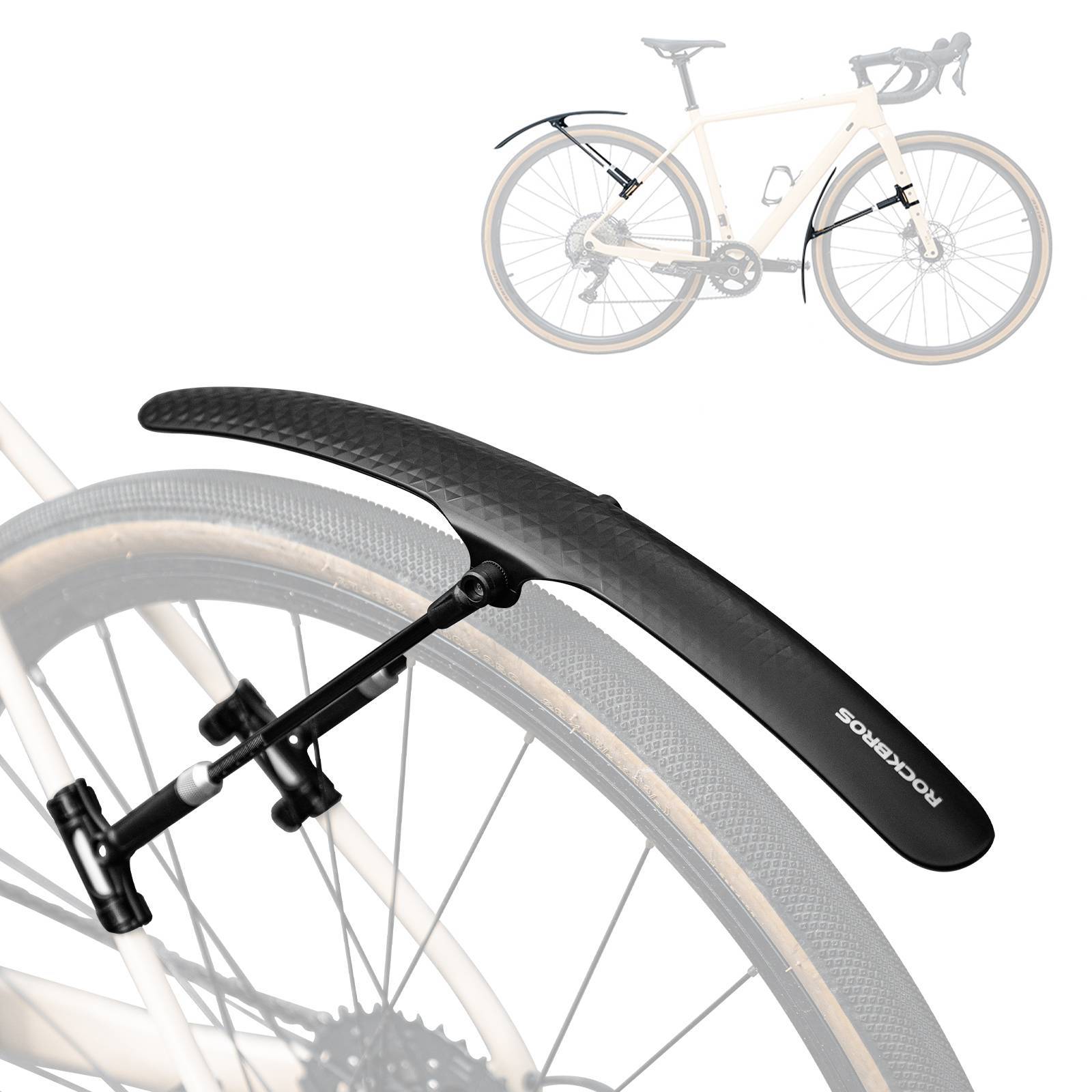 ROCKBROS Rennrad Schutzblech Set für 27,5 Zoll Fahrräder Quick-Release