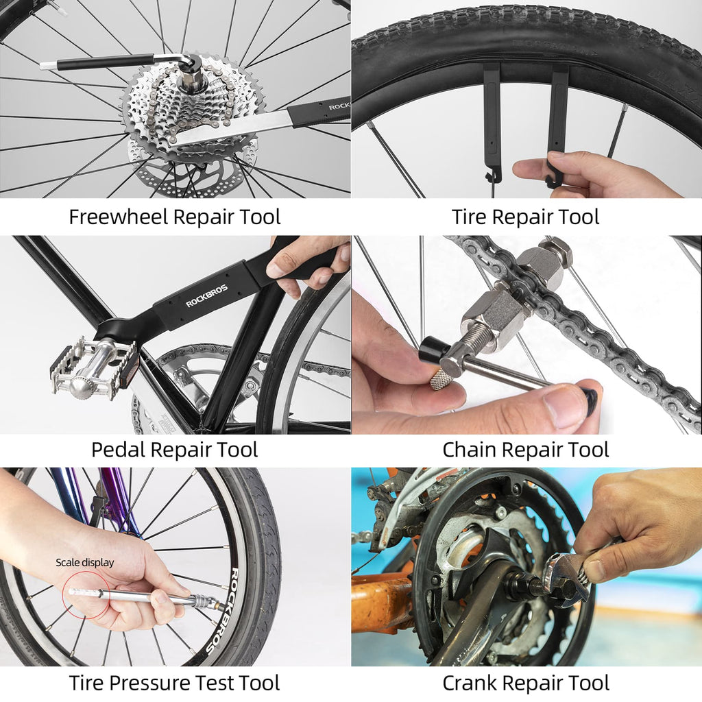 ROCKBROS Reparaturwerkzeug Set 44 in 1 Fahrrad Praktisch Werkzeugset