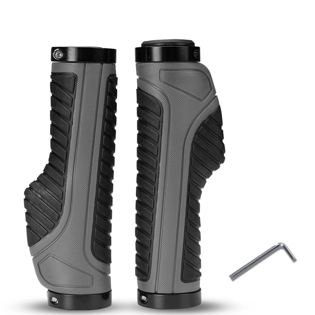 ROCKBROS Rutschfeste Fahrradgriffe aus Gummi mit Lock-on Design für MTB