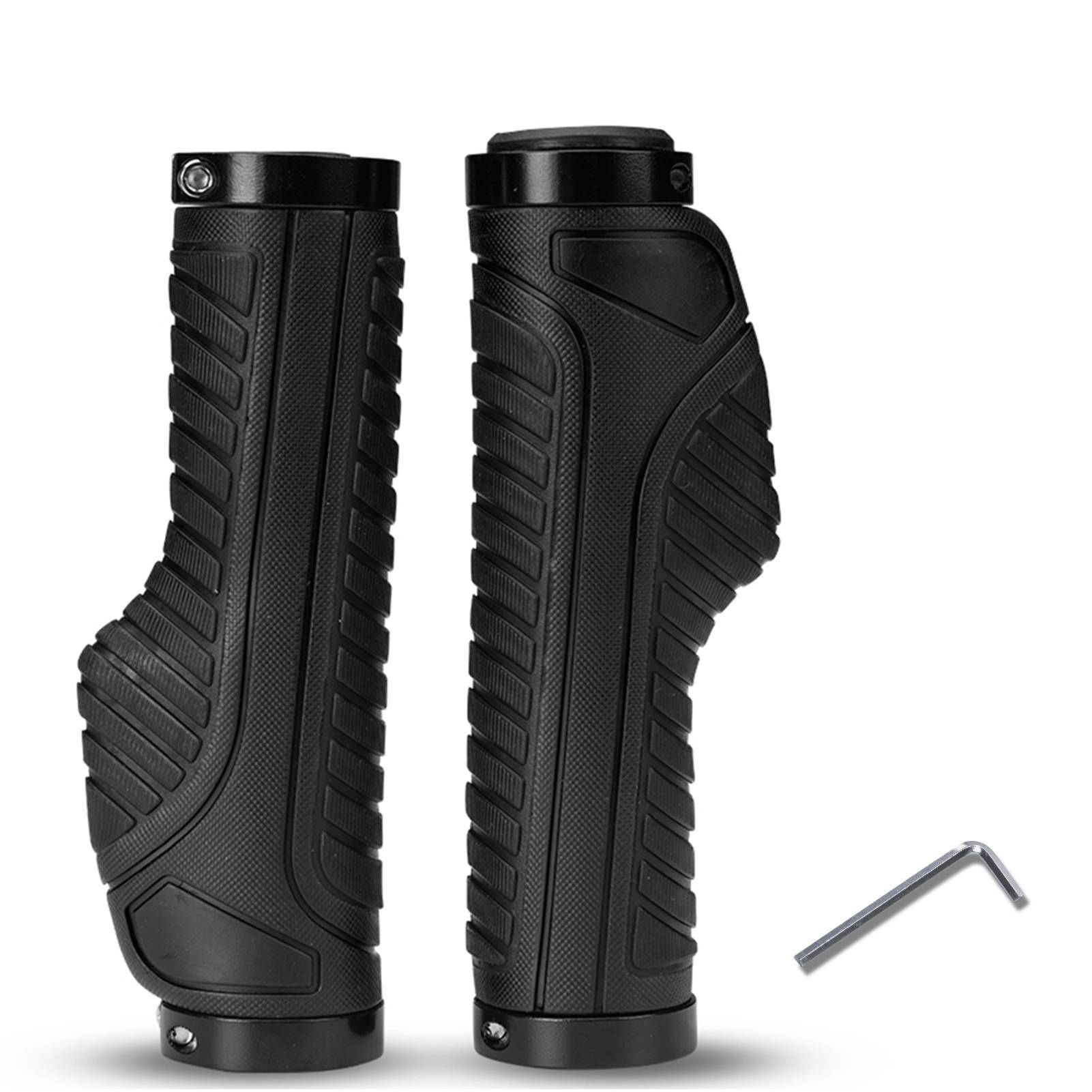 ROCKBROS Rutschfeste Fahrradgriffe aus Gummi mit Lock-on Design für MTB