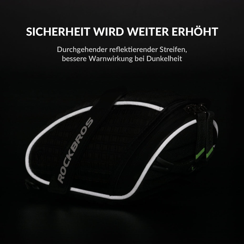 ROCKBROS Satteltaschen Fahrradsitz Taschen mit Rücklichthalter 1L